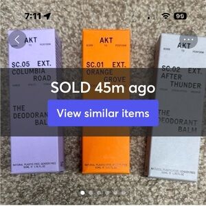 Three AKT Deodorant Balm Set